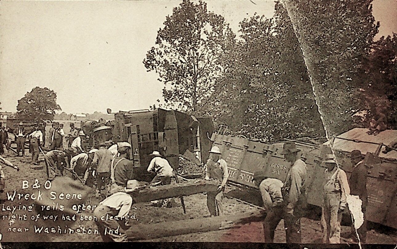 Looking Back: Railroad train wreck